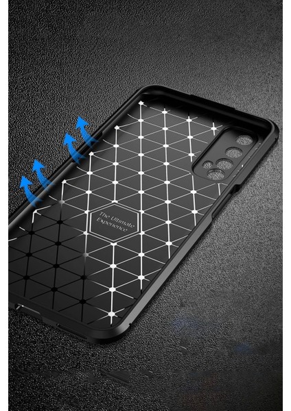 Realme 7 Kılıf Auto Focus Karbon Kapak - Siyah fırsatları