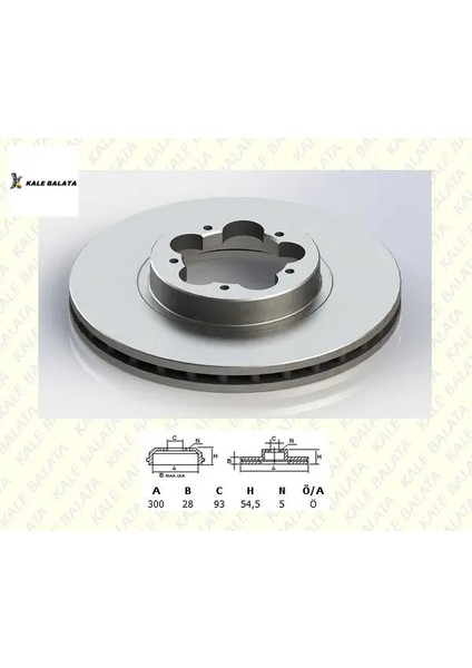Fren Disk Aynasi Ön Transit V347 06->A.ÇEKER/6C161125AA/DF2390S/KALE Balata