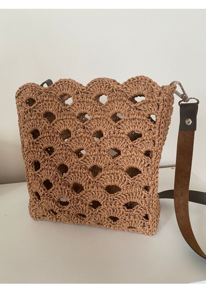 Kahverengi Hasır Omuz Çantası, Şık ve Hafif Tasarım, Günlük Kullanım Için Ideal fiyatları