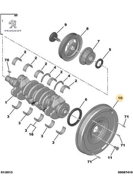 Volan 301 1.6 Hdi Peugeot 0532.T2