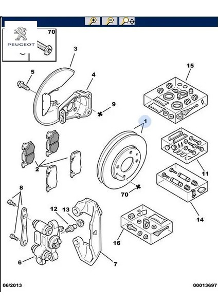 Arka Fren Disk Aynasi 106-206-306 Peugeot Cıtroen, Peugeot 4249.F5