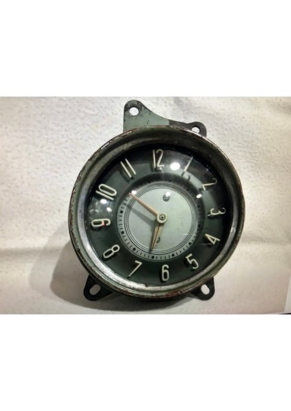 1950’S Kurmalı Araba Saati 12 cm Çapında - Çalışır Durumda fırsatları