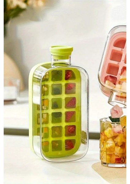 Yeni Nesil Pipetli Buz Kalıbı Büyük Matara Buz Kalıbı Su Şişesi Kapaklı Taşınabilir Buz Küpü 800ML fiyatları