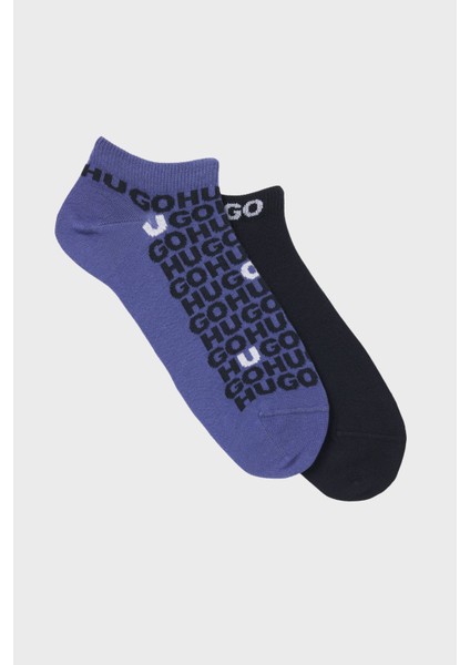 Logolu Streç Pamuklu 2 Pack Çorap Erkek Çorap 50520998 422