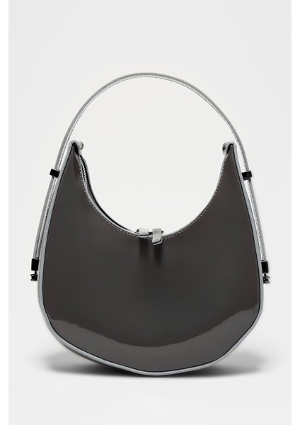 Gri Rugan Kadın Çanta, Şık ve Hafif Tasarım