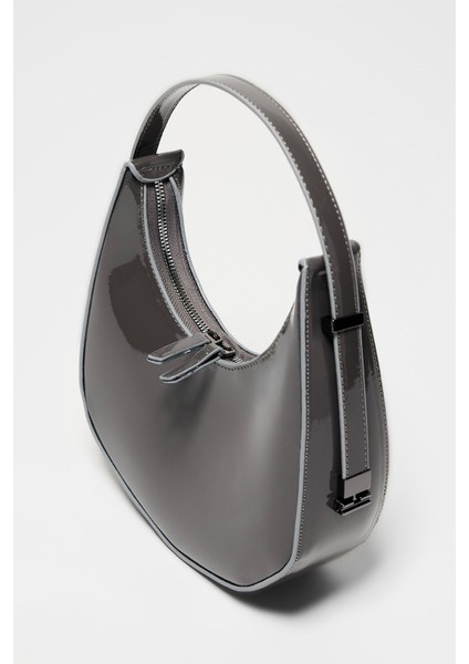 Gri Rugan Kadın Çanta, Şık ve Hafif Tasarım modelleri