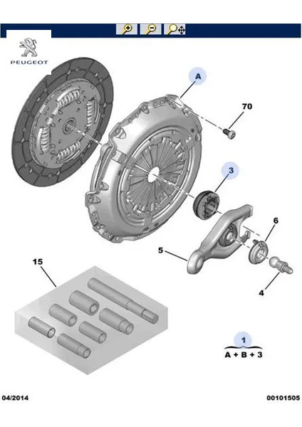 Debriyaj Baski Plaka Partner Tepee DV6TED4 90BG.