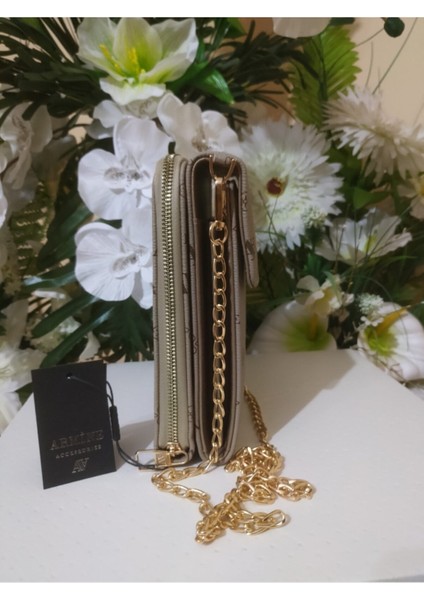 Baskılı Kadın Cüzdan Çanta, Şık ve Kullanışlı, Kahverengi Renk fiyatları