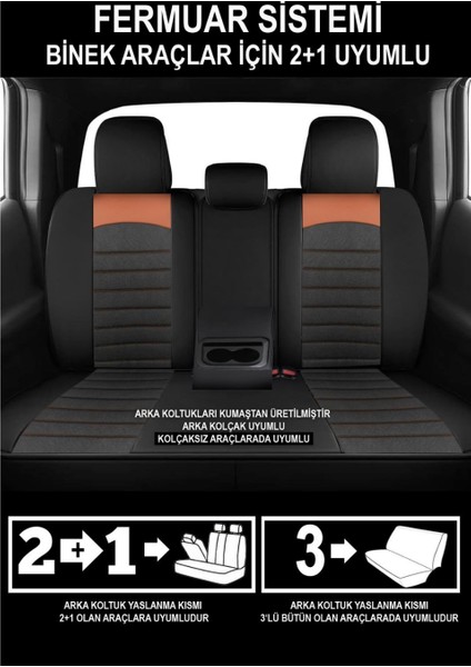 Skoda Kamiq Uyumlu Duru Serisi Oto Koltuk Kılıfı fırsatları