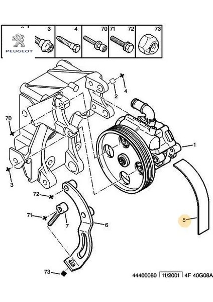 Alternatör Kayişi 4 Pk 755 Boxer 2.2hdi 06->