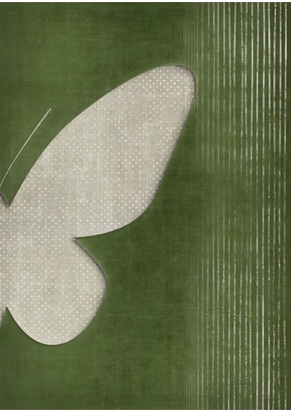 |gri&yeşil Kelebek Modern Kombini |çerçeveli Cam Tablo 2li Dikey modelleri