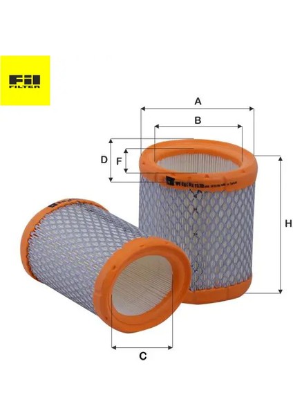 Hava Filtresi 106-306-PARTNER 1.4i/1.6i Fil Filter 1444.85/ 1444.ST/ E147003/ C14 Peugeot, Cıtroen HPU4311