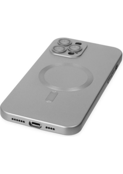 iPhone 12 Pro Max Kılıf Moshi Lens Magneticsafe Silikon - Gümüş indirimleri