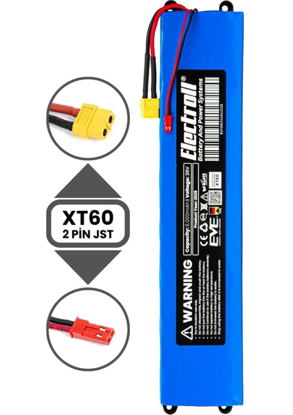 E-Wheels E2S V2 Uyumlu Batarya (Eko Kapasite) 36V 6.000MAH Elektrikli Scooter Bataryası indirimleri