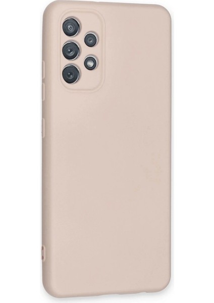 Samsung Galaxy A52 Kılıf Nano Içi Kadife Silikon - Pudra modelleri