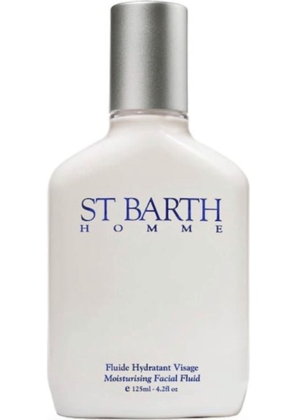 St. Barth Moisturizing Facial Fluid - Erkekler Için Nemlendirici Cilt Bakım Kremi 125 ml