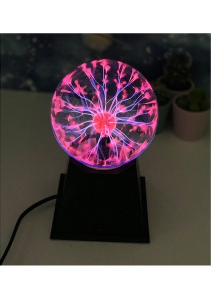 Işıklı Plazma Küre Siyah, Dekoratif ve Havalı Masa Süsü fiyatları