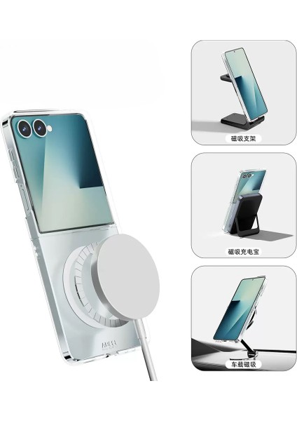 Samsung Galaxy Z Flip 7 Kılıf Kamera Korumalı M-safe Sert PC Zore Porto Kapak + Cam Ekran Koruyucu indirimleri