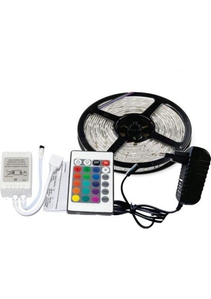 5 mt Rgb LED Şerit Işık, 20 Fonksiyon Uzaktan Kumandalı, Oyun ve Dekorasyon Için fırsatları