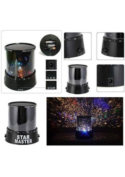 Iki Adet Renkli Çocuk Oda Lambası, Projeksiyon ve Yıldız Figürlü Aydınlatma fırsatları