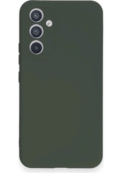 Samsung Galaxy A54 5g Kılıf Nano Içi Kadife Silikon - Koyu Yeşil