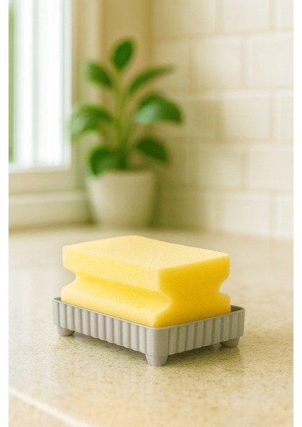 4 Parça Mutfak & Banyo Beyaz Temizlik Seti – Sıvı Sabunluk, Fırça, Havluluk & Süngerlik modelleri