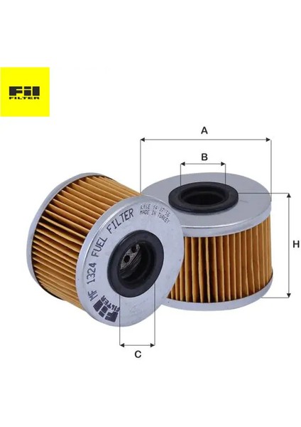 Mazot Filtresi Kangoo-Megane 1.9DCI/F8Q Fil Filter 7701043620/ P716/ 1x/ C443 MF1324