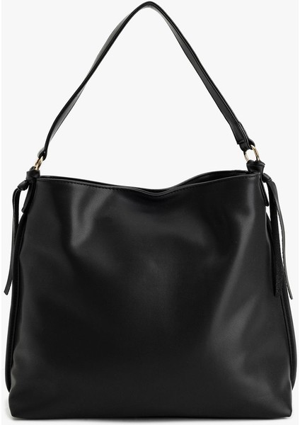 Pembe Suni Deri Omuz Çantası, Şık ve Hafif Tote Model