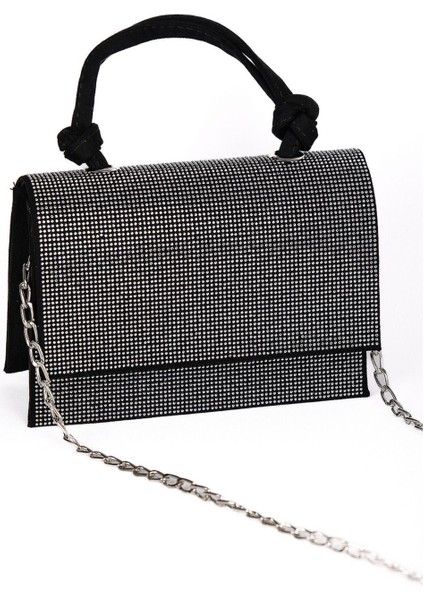 Şık Mini Taşlı El ve Omuz Askılı Zincirli Kapaklı Çanta modelleri