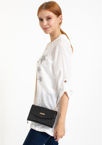 Şık Siyah Lazer Kadın Omuz Çantası, Abiye ve Çapraz Kullanım Için. fiyatları