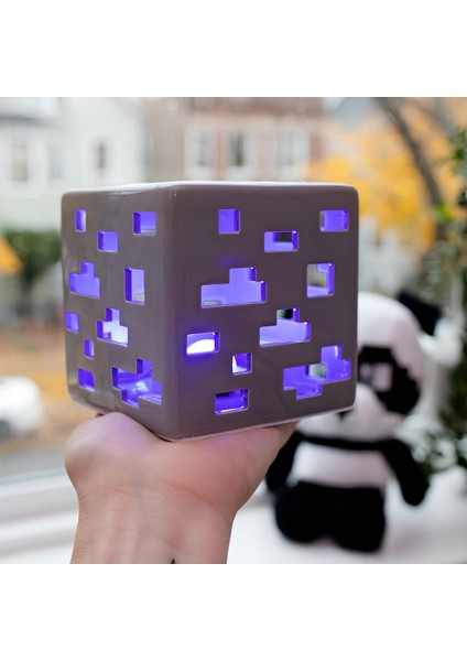 Minecraft Temalı Mavi Elmas Madeni Gece ve Ambiyans Lambası fiyatları