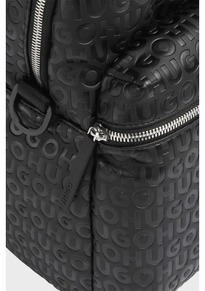 Jakarlı Logo Baskılı Ayarlanabilir Çift Askılı Sırt Çantası Erkek Sırt Çantası 50547252 001 fırsatları