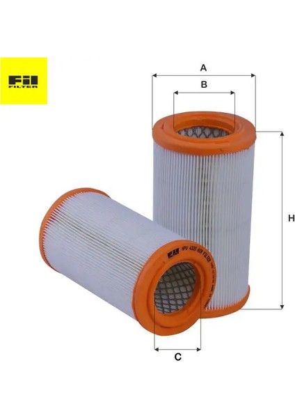 Hava Filtresi 306-PARTNER 1.9d/dw8 Fil Filter 1444.H1/ 1444.VE/ E147009/ C12 Cıtroen, Peugeot HPU4333