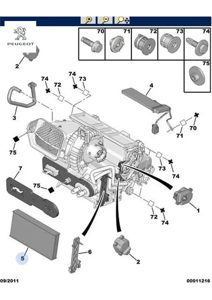 Polen Filtresi 407-C5/C6 1.6/1.8/2.0/2.2/2.7 Hdi/6 Peugeot 6447.RG/ Cuk 3240 Peugeot, Cıtroen 6479.43