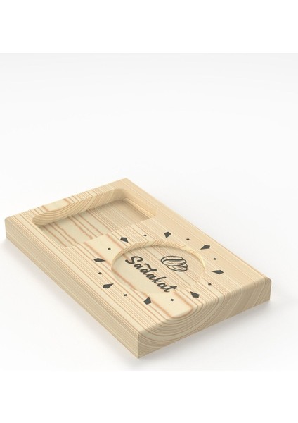 3'lü Ahşap Kahve Sunumluk Seti Bej, Şık ve Doğal Tasarım modelleri