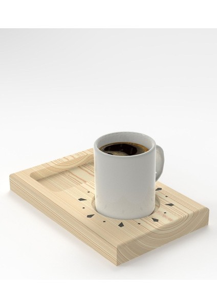 3'lü Ahşap Kahve Sunumluk Seti Bej, Şık ve Doğal Tasarım indirimleri
