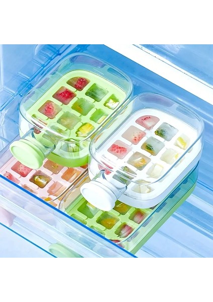 Yeni Nesil Pipetli Buz Kalıbı Matara Buz Kalıbı Retro Su Şişesi Kapaklı Taşınabilir Buz Küpü 500ML fırsatları