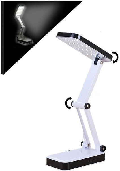 Renkli Katlanabilir Şarjlı Portatif Masa ve Kamp Okuma Lambası