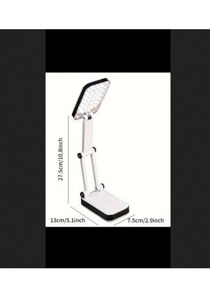 Renkli Katlanabilir Şarjlı Portatif Masa ve Kamp Okuma Lambası