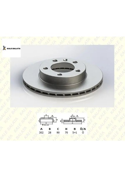 Ön Fren Disk Aynasi 302MM Master Iii 2.3dci 10->