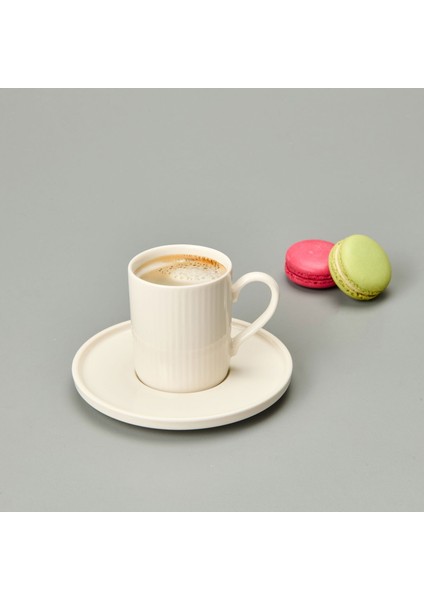 Icon 12 Parça Bone Porselen Kahve Fincan Takımı - Krem fiyatları