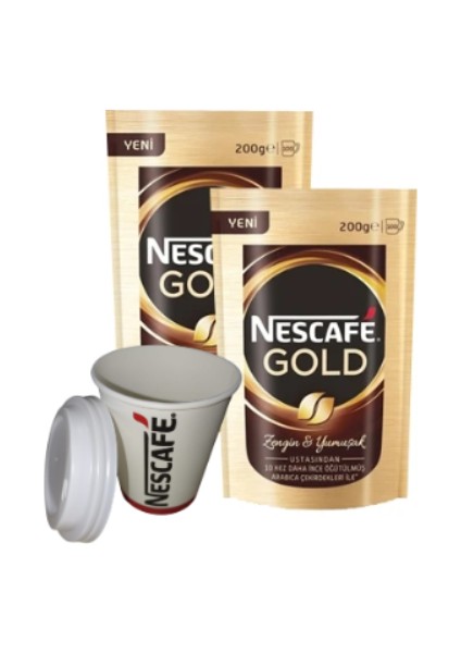 Gold Poset 200 gr x 2 Adet +Karton Bardak 25 Adet