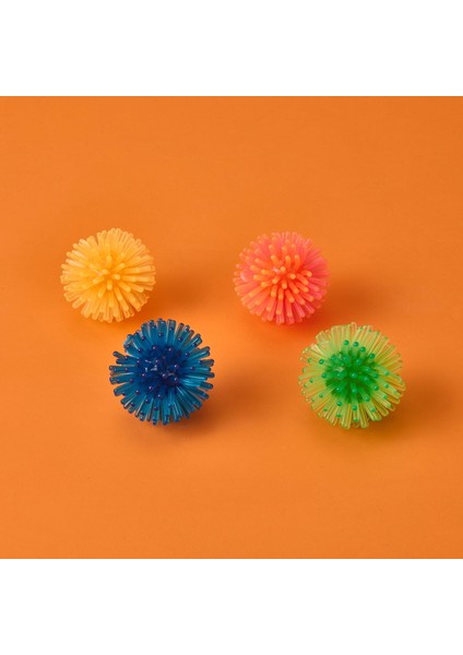 4'lü Kedi Topu Oyuncak - Renkli - 12X5X18 cm