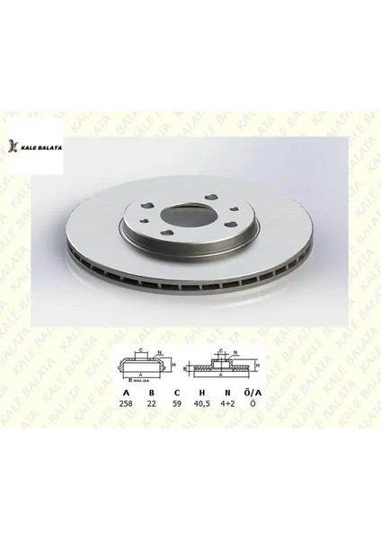 Ön Fren Disk Aynasi 257MM Bipper-Fiorino-Linea 1.3
