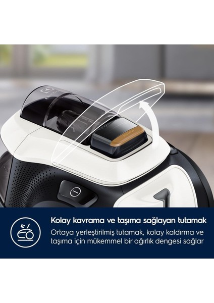 Torbasız Süpürge, 7 Kademeli Filtrasyon, 10 Yıl Electrolux Türkiye Motor Garantisi modelleri