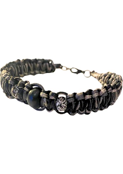 Rustic Duo | Doğal Ahşap Boncuklu Erkek Makrome Bileklik fırsatları