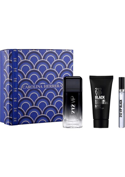 Carolına Herrera Men 212 Vıp Black Set Edp 100ML + Parfüm Seti