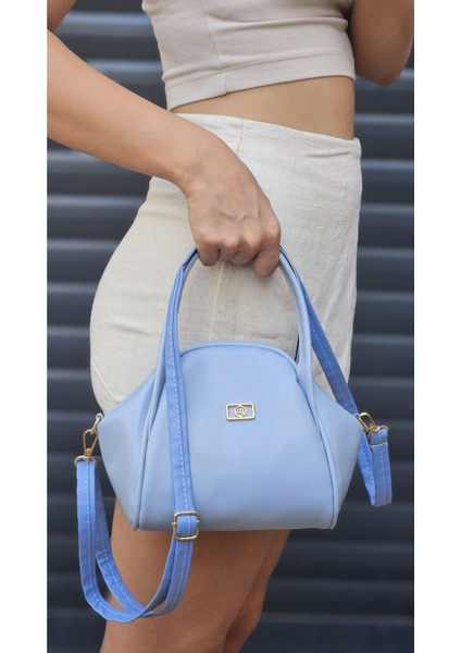 Şık Mavi Kadın El ve Çapraz Omuz Çantası, Hafif ve Kullanışlı Tasarım fiyatları