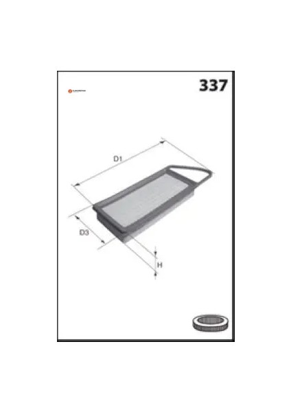 Erp Hava Filtresi 207-308-3008-C4 Ep6 1.6 16V Yeni Kod: 1680328080