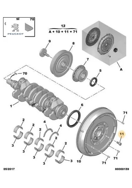 Volant Civatasi 207-307-308-PARTNER DV6TED